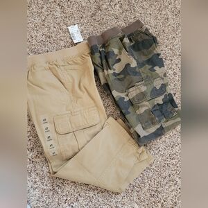 Kids Camouflage and Tan Cargo Pants Boys Size 4